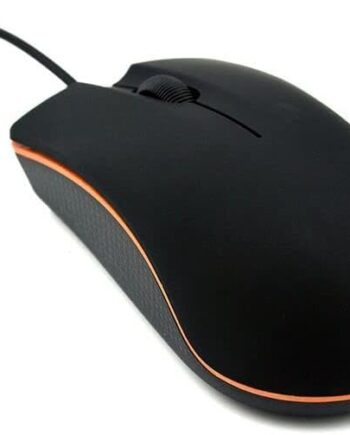 Ergonomic Wired Mouse - USB Computer Mouse for Right or Left Hand, Durable Clicks for PC, Laptop, Desktop, Chromebook, Notebook, Mac (Black)
