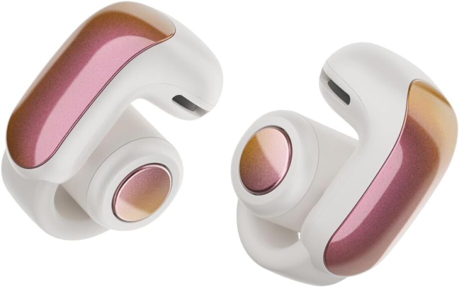Bluetooth Ear, True Wireless Ear with  for Awareness, Clip On Design for Comfort, Immersive, Up to 48 Hrs of Playtime, Sunset Iridescent - Limited Edition Color
