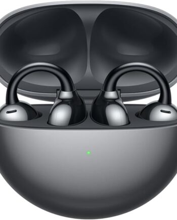 Black Wireless Ear - Open Ear Bluetooth Earphones with Long Lasting Battery &  Crystal Clear Sound - Lightweight in-Ear Headphones with  Resistance to Dust Water