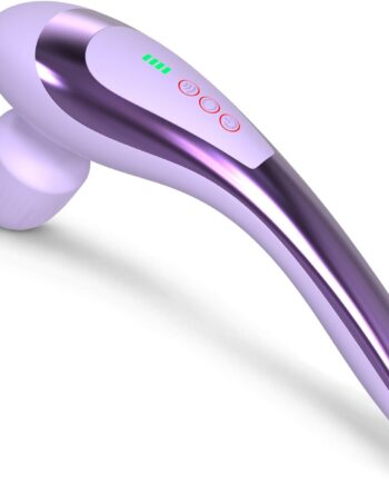 Personal Vibrating Handheld Massager-Cordless Rechargeable Electric Mini Hand Held Portable Seven Massage Wand for Full Body