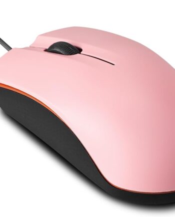 Wired Mouse, USB Wired Computer Mouse for Right or Left Hand, Ergonomic Computer Mouse with Durable Clicks for PC, Computer, Laptop, Desktop, Chromebook, Notebook, Mac (Pink)