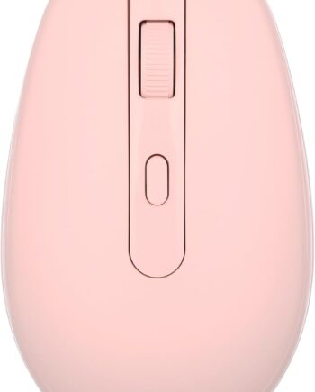 Wireless Mouse RM700 2.4G Silent Computer Mouse with USB Nano Receiver for Laptop, PC, Mac, Chromebook, Windows (Light Pink)