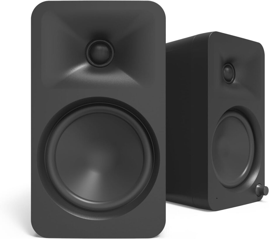 140W Powered  Speakers with Bluetooth 5.0 and  Input  4” Woofers with Deep Bass Extension  Bi-lified   Automatic Crossover Quality Sound  Black
