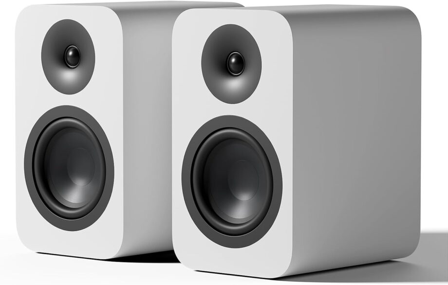 Bookshelf Speakers ,  Passive Studio Speaker ,  160W White Stereo Sound System Wooden losure for Home Theater/TV/Desktop/Indoor