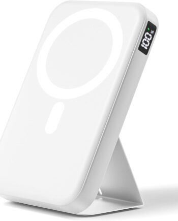Magnetic Portable Charger, 10000mAh Wireless Power Bank with 20W USB-C Fast Charging, Foldable Stand & LED Display Magnetic Battery Pack, Compatible with iPhone 16/15/14/ All Series