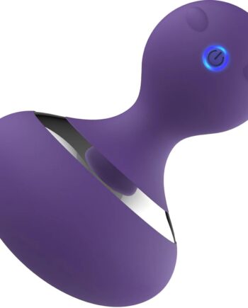 Neck Massage Ball, Home Waterproof Rechargeable Handheld Muscle Massager (Purple)