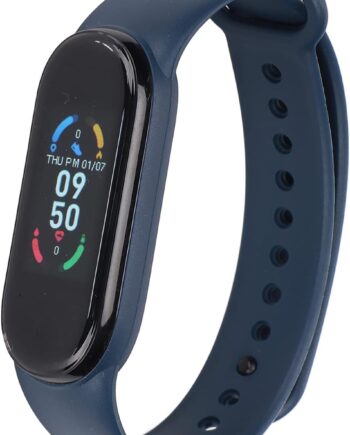 Smart Bracelet with Step Counter, Heart Rate Monitor and Sleep Monitor,  Waterproof, All Day Activity Tracking, USB Plug Charging