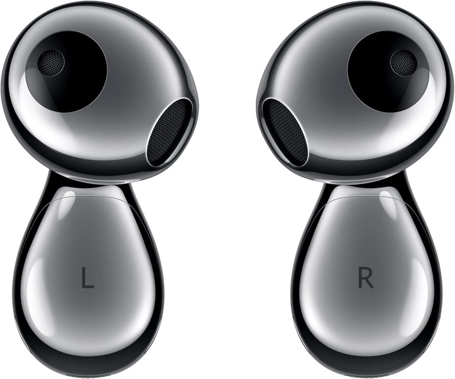5 Wireless Ear - Bluetooth Earphones with Noise Cancelling - Curved in Ear Headphones with Optimal Fit - Long Battery Life and Water Resistant -  (Silver Frost)