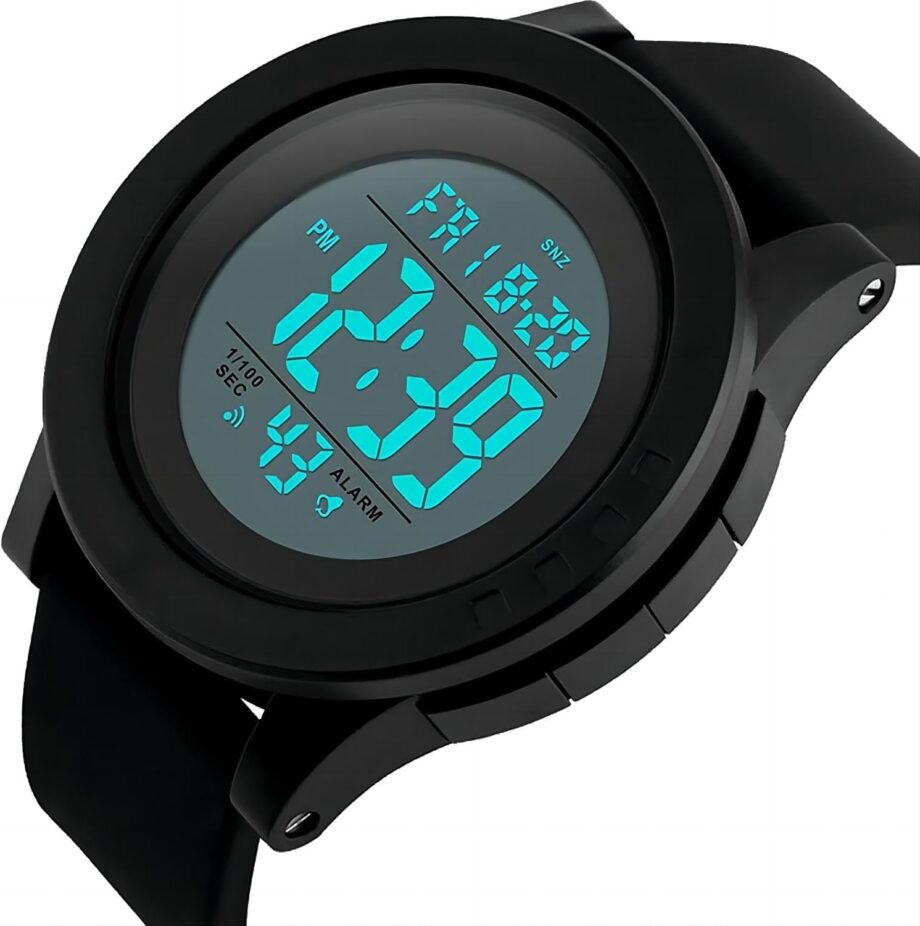 Men's Digital Watch, Sports Waterproof Watch LED Military Multifunction Outdoor Army Watches for Men
