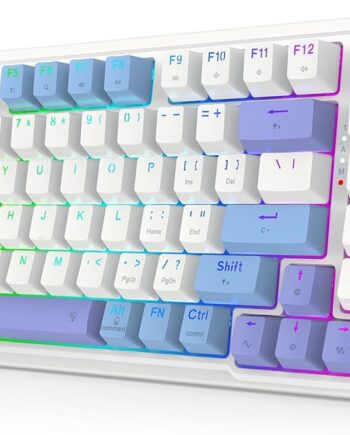 Mechanical Keyboard Wireless, Gaming Keyboard Wireless 3-Modes 94 Keys Mechanical Keyboard Hot-Swap Socket,  Creamy Gaming Keyboard Gasket Structure for PC/Tablet/Laptop/Xbox/PS4/PS5