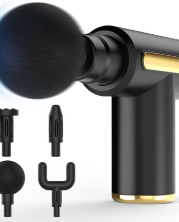 Massage Gun, Small Travel Tool, Massage Gun Deep Tissue,Percussion Handheld Portable Muscle Massager Tool for Full Body Pain Relief, Ideal Gifts for Men, Women(Black)
