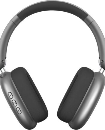 Wireless Over Ear Headphones, Noise Canceling Bluetooth 5.3 Headphones with Microphones,Hi-Res Audio,48H Playtime,Foldable,Breathable Soft Earpads for iOS/Android/Samsung/PC-Space Grey