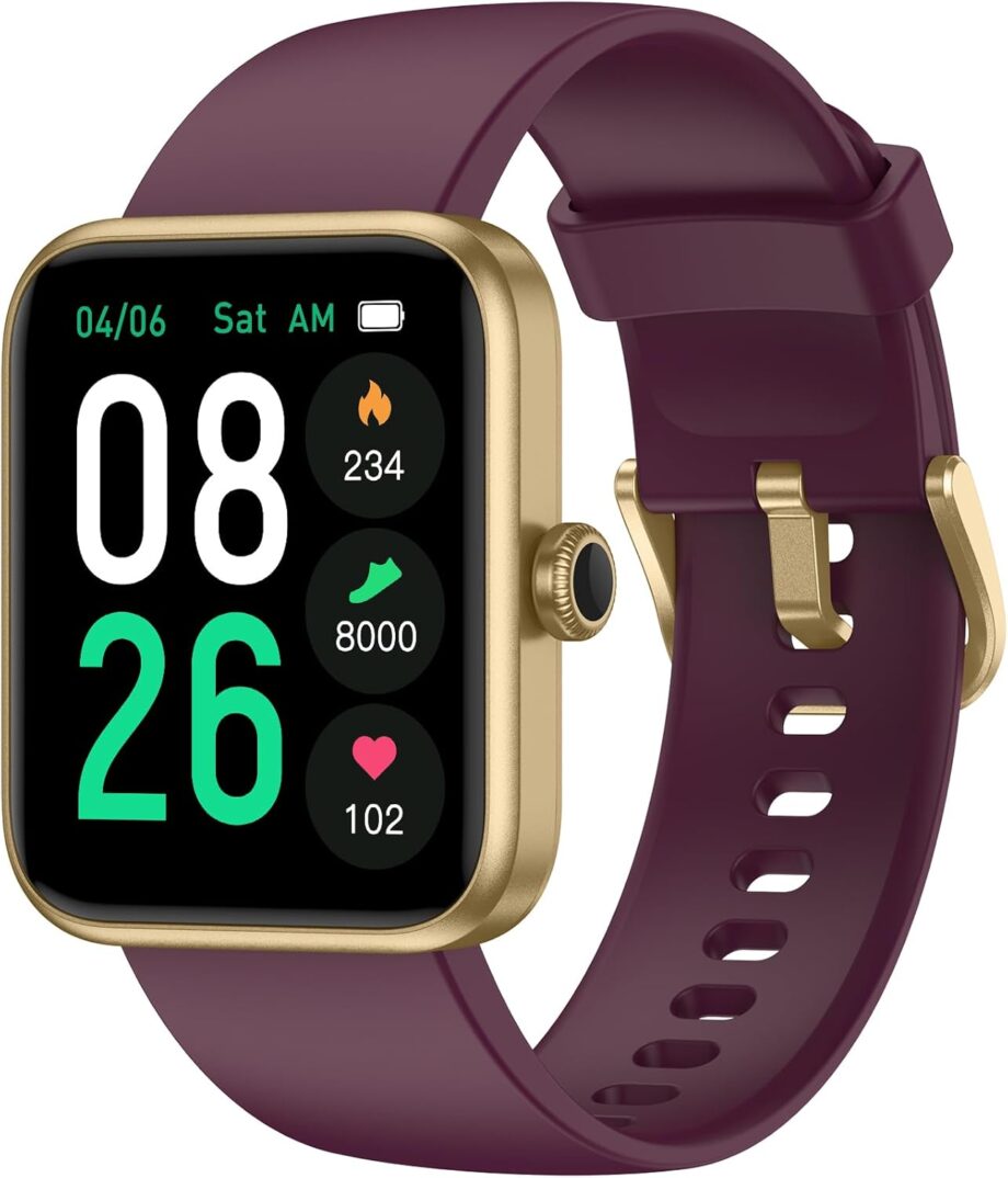 Smart Watch, Fitness Tracker Watch with Heart Rate Monitor, , Sleep Tracker, 45mm Fitness Watch  Waterproof Smartwatch for Women Men Step Counter Pedometer for   Phones