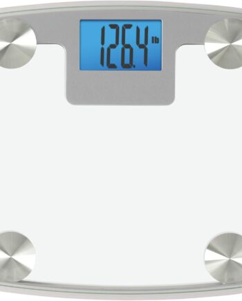 Digital Bathroom Scale, Scales for Body Weight, Auto Recognition, Measures Weight up to 440 lbs, Batteries Included, Silver