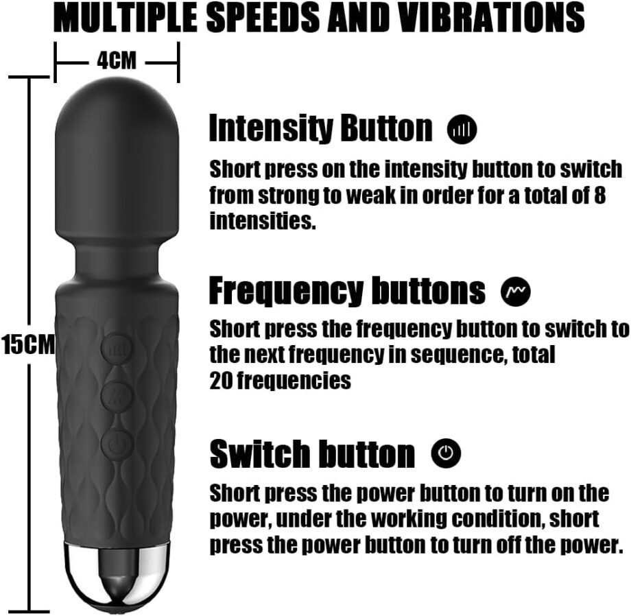 Portable Wireless Massager, Waterproof Rechargeable Body Massager, Fatigue Relieving Percussion Massage Gun with Multiple Modes and Speed Adjustment Inky Black
