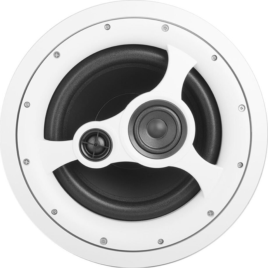 10” in-Ceiling Speaker – 150W Stereo System, Pivoting Tweeter,