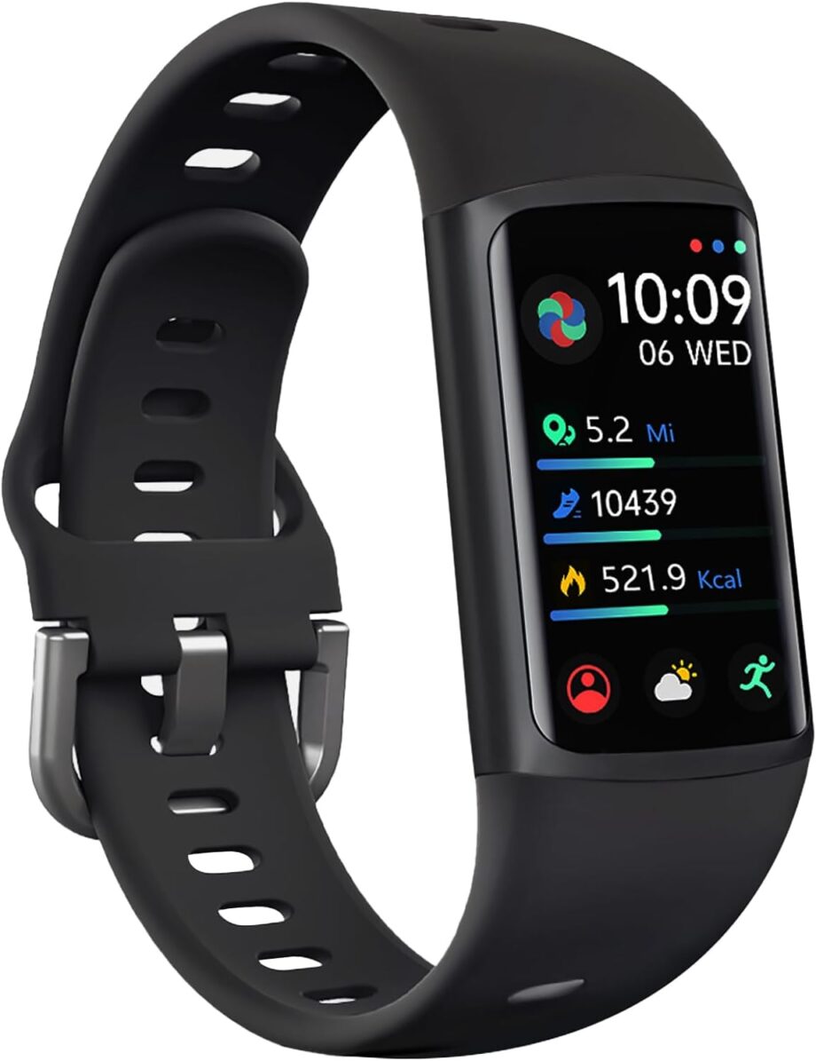 Fitness Tracker, Smart Watch with Blood Oxygen, Sleep Monitor, 24/7 Heart Rate & Blood Pressure,  Waterproof Health Activity Trackers with Calories Step Counter for Women Men