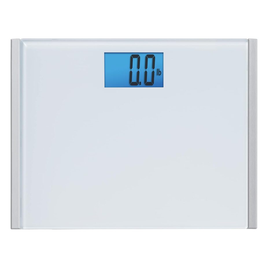 Wide Body Bath Scale for Body Weight, White