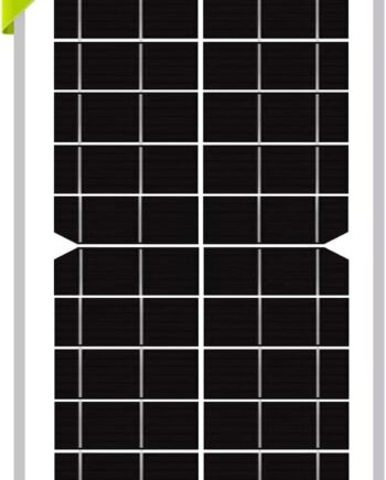 10W Monocrystalline Solar Panel High-Efficiency PV Module Power for Boat RV Gate Opener Fences