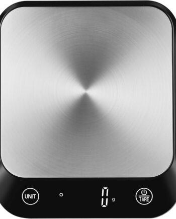 22lb Digital Food Kitchen Scale, High Accuracy Assured by Weighing Professional Factory Since 2001, Weight Loss, Baking and Cooking, LED Display, Batteries Included, Black