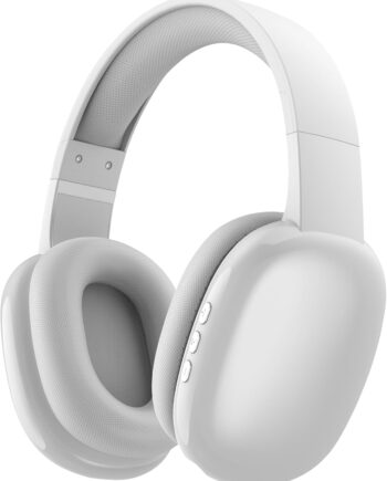 Wireless Over Ear Bluetooth Headphones with Microphone - Wireless Headset -Noise Reduction - Bluetooth, Wired,Built in Micro SD for Travel, Home, Work TV,PC,Gaming,Cellphone (Silver)