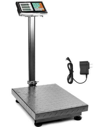 Foldable 600LB Weight Computing Postal Scale, Floor Platform Digital Scale, Accurate Warehouse Large Shipping Mailing LB/KG Calculator