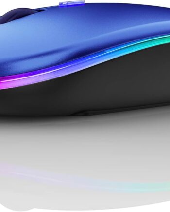 Bluetooth Wireless Mouse for Laptop mac MacBook ipad MacBook air MacBook pro pc Desktop Computer Windows Chromebook Notebook (Blue Black)