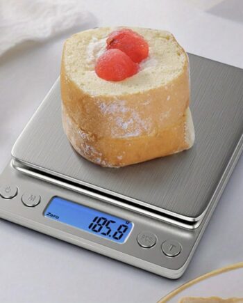 Digital Kitchen Scale, 0.1g-3000g Capacity, 4.33x4.96 inch Platform, LCD Display