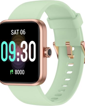 Smart Watch, Fitness Tracker with Heart Rate Monitor, Blood Oxygen, Sleep Watch, 41mm Touchscreen Smartwatch for Android iOS Swimming Waterproof Pedometer Step Calories Tracker for Women Men