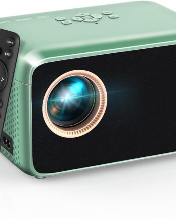 【Electric Focus】4K Projector with WiFi and Bluetooth,  Portable Projector with Zoom Function, Movie Projector for Phone/TV Stick/USB/Laptop/DVD/PS5, Mini Projector for Bedroom or Outdoor