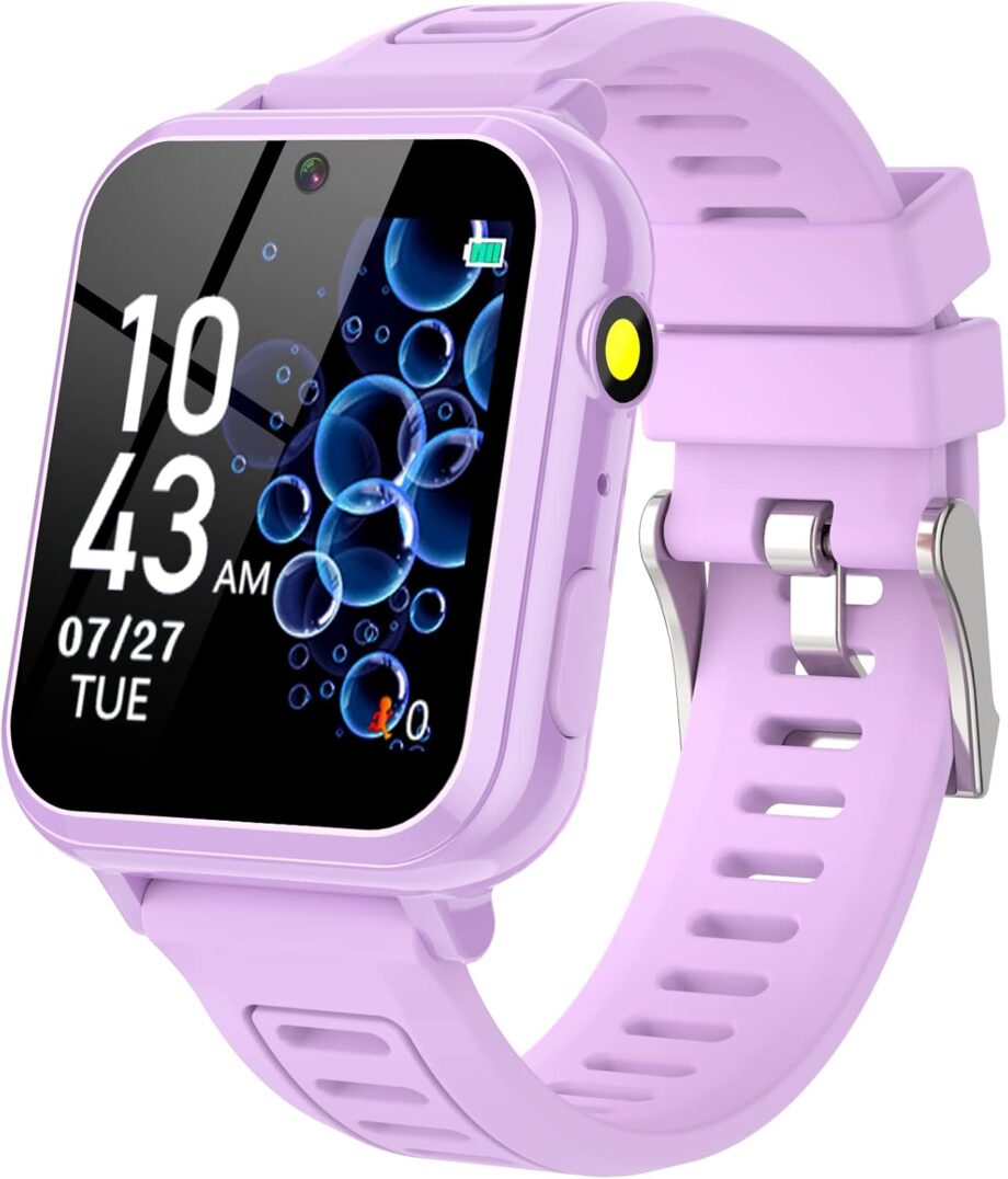 Kids Smart Watches Girls Gifts Age 3-12, Smart Watch for Kids with 24 Games Camera Video Recorder Music Player Alarm Calculator Stopwatch Flashlight Pedometer Gift Toys for Girls Ages 5 6 7 8 9 10