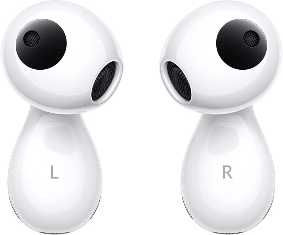 5 Wireless Ear - Bluetooth Earphones with Noise Cancelling - Curved in Ear Headphones with Optimal Fit - Long Battery Life and Water Resistant - Hi- (Ceramic White)