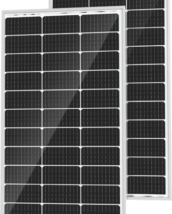 200 Watt Solar Panel 12 Volt, 2PCS 100W Solar Panel High-Efficiency Monocrystalline 200W Solar Panel for Home, RV, Camping, Marine, Rooftop, Off-Grid Applications, 2-Pack 100W
