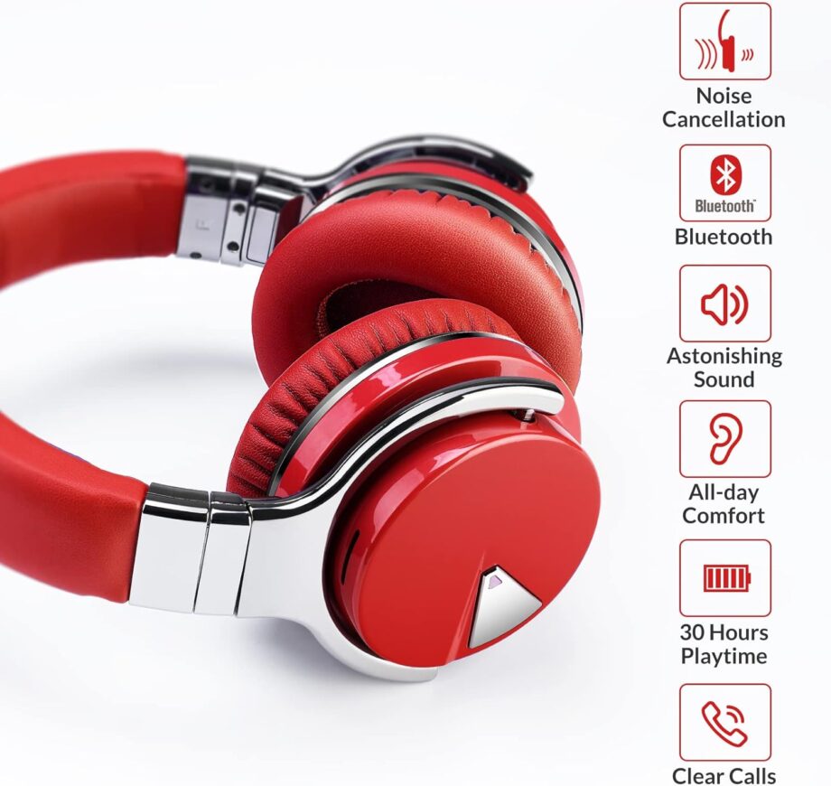 Million Sold 10 Years Classic E7 Active Noise Cancelling Headphones with Upgraded Noise Cancellation, Bluetooth Headphones Wireless with HD Sound Vivid Deep Bass, for Home Office Travel Birthday Gift
