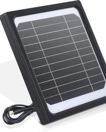 5W 12V Solar Panel for Trail Camera with 5200mAh Rechargeable Battery - IP65 Waterproof Solar Charger Kit, Continuous Power Supply for Game Cameras & Wildlife Cameras