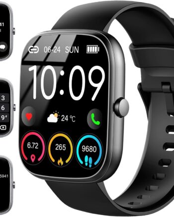 Smart Watch for Men Women (Answer/Make Call), 2024 HD 1.91"Smartwatch Fitness Activity Tracker, 110+ Sports  Waterproof, Heart Rate/Sleep Monitor/Pedometer/Calories, Fitness Watch for