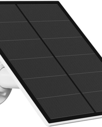 5W Solar Panel for Security Camera Outdoor, 5V USB Solar Panel Charger Compatible with Rechargeable Battery Powered Cam, Camera Solar Panel with IP65 Waterproof, 9.8ft Cable, 360° Adjustable Bracket
