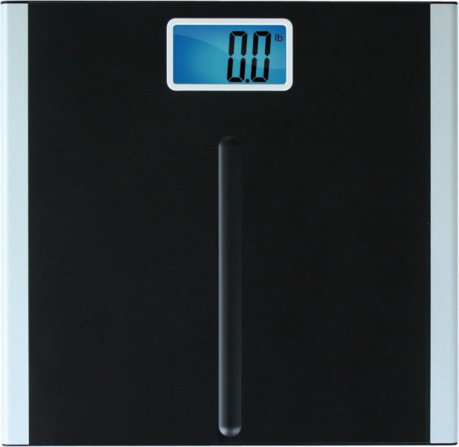 Precision Premium Digital Bathroom Scale with 3.5 inch Readout Display and "Step-On" Technology, Bath Scale for Body Weight, 400 lb Capacity, Black