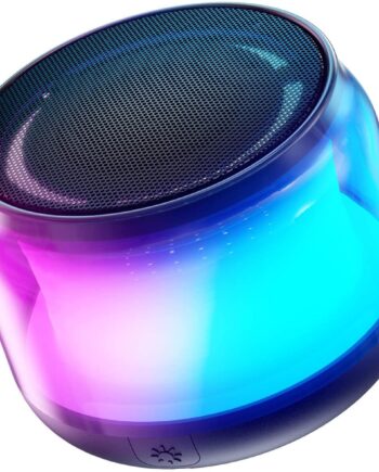 Portable Bluetooth Speakers with Colorful Lights, Loud Sound, Small Bluetooth Speaker with Wireless Stereo Pring, Mini Gifts for Kids, Teen, Girls, Boys, Women