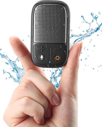 2025 Upgrade  Bluetooth Speaker with Voice Assistant & Mic,  Waterproof Clip-on Portable Speaker,  Pring, Up to 30H of Play, Supports