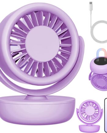 USB Mini Magnetic Desk Fan, Portable Small Table Fan With 3-Speed Super Strong Winds Adjustable, Bidirectional Angel Adjustable(17Hrs Workble), Personal Cooling Hand Gifts For Women Men Indoor Outdoor