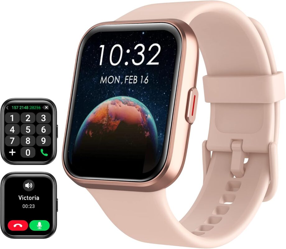 Smart Watch for Women  & ,  Built-in, 1.8" Touch Screen Fitness Tracker with Answer/Make Calls,  Waterproof Heart Rate/Sleep/ Monitor, Pedometer, 100+ Sport Modes