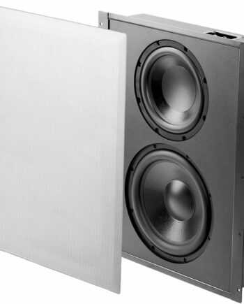 Trimless in Wall Subwoofer Dual 8" Woofers 300W Sea losure Magnetic Grill
