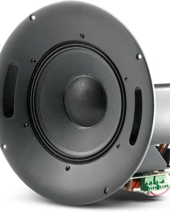Professional Control  Coaxial Ceiling Loueaker with HF Compression Driver, 8-Inch, with Transformer Taps,White