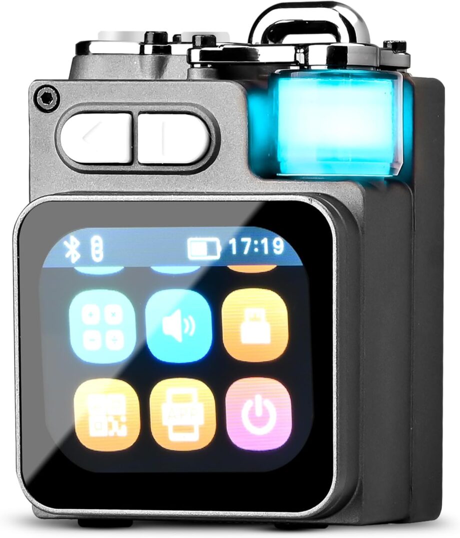 Portable Small Bluetooth Speaker with Toh Screen/HD Sound/ Lights/Wireless Stereo Pring/, All In One Wireless Mini Speaker for Outdoor//Home/Shower/Party/Beach//Hiking