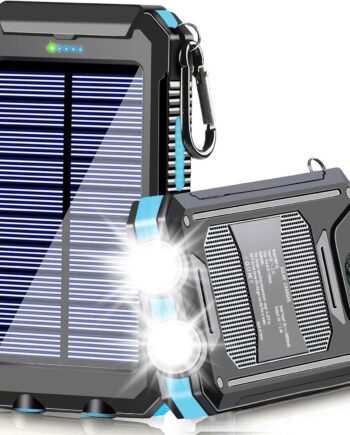 Solar Charger Power Bank, 39800mAh Portable Charger Fast Charger USB C Port Built-in Led Flashlight and Compass for All Cell Phone and Electronic Devices