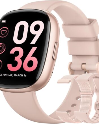 Smart Watches for Women Men with Call: Fitness Trackers with 24-Hour Heart Rate  Sleep Monitor  Waterproof 120+ Sport Mode Watches for Women gift Compatible with   Phones(3 Bands)