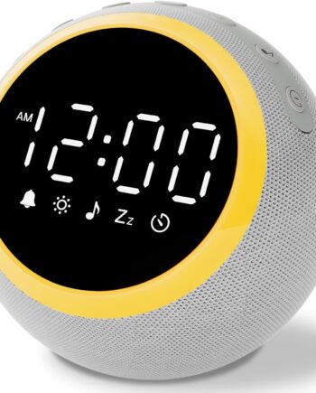 White Noise Sound Machine - with Nightlight & Alarm Clock - 25 Soothing Sounds, Adjustable Volume, Timer, Sleep Aid for Baby, Kids, Adults - Ideal for Sleep, Relaxation, Focus