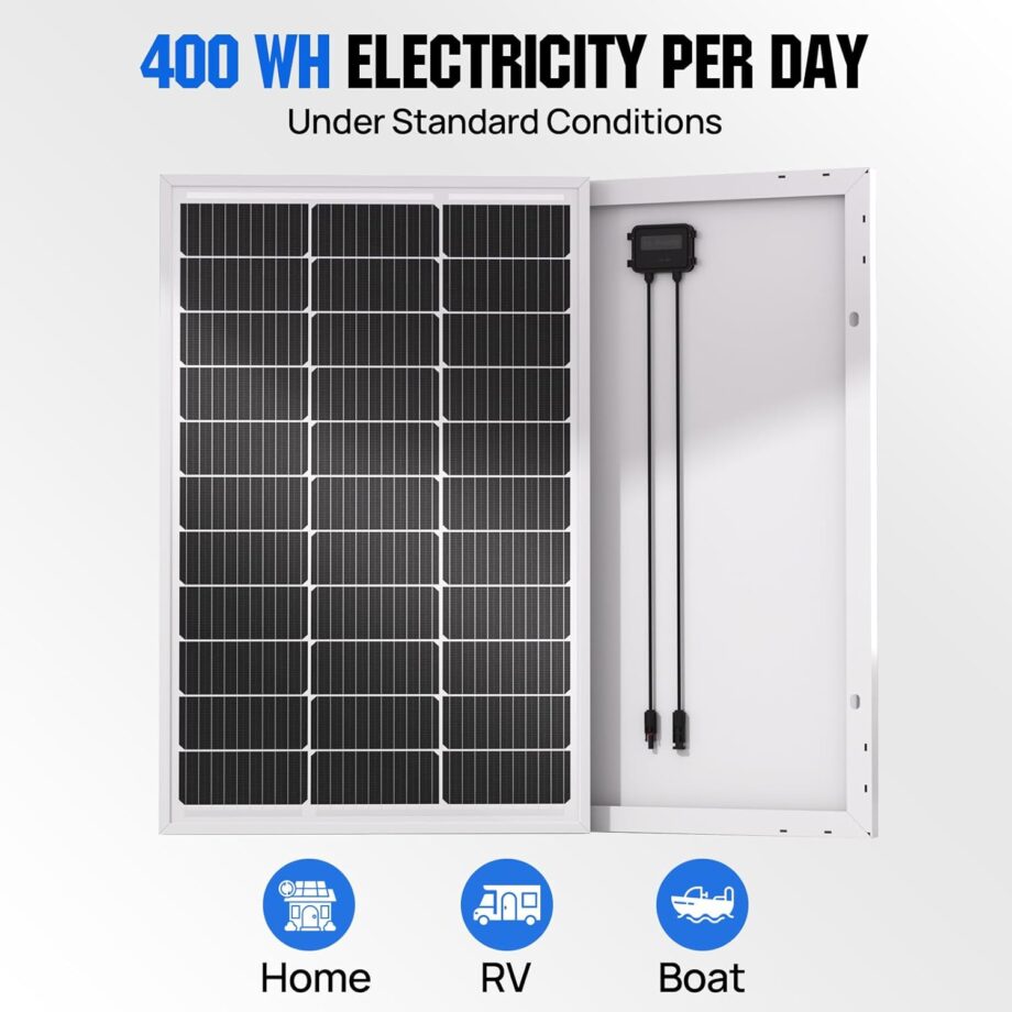 100 Watt Solar Panel 12 Volt Monocrystalline Solar Panel High Efficiency Module RV Marine Boat Caravan Off Grid