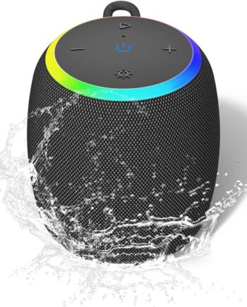 Bluetooth Speaker, Portable Speakers with  Waterproof, Wireless Blue Tooth 5.3, 15W Stereo Sound,  Light, , 12H Playtime for Offices Outdoor Party Shower Beach, Electronic